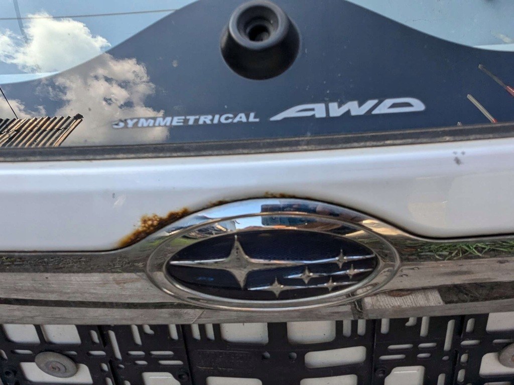 фото №9, Крышка багажника багажника + стекло subaru impreza gh 07-11r цвет: 37j белый перламутр