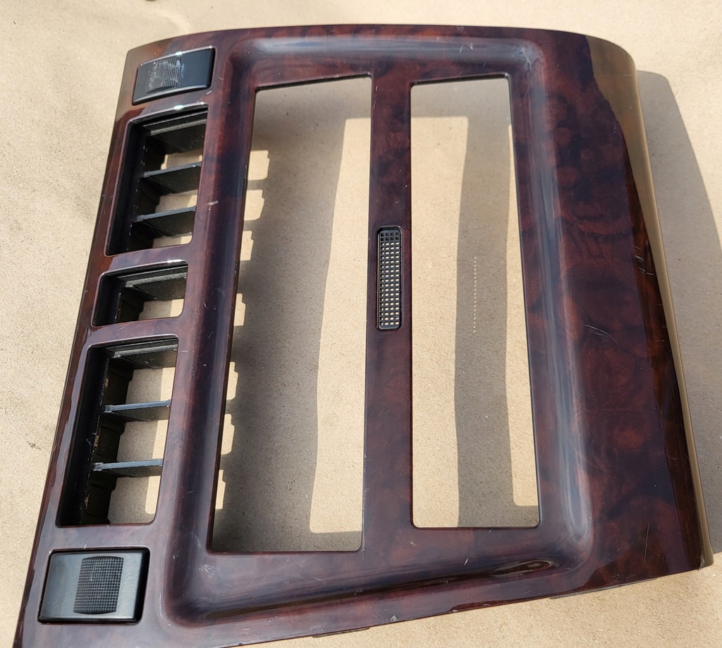 фото №10, Рамка консолі центральної панель приладів радіо dekor drewno audi a8 d2 4d0820325 оригінальний номер