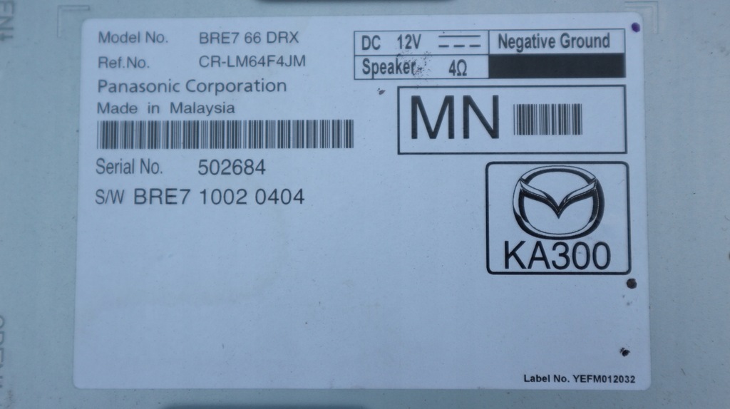 фото №4, Mazda 3 модуль радіо блок керування 2015 bm