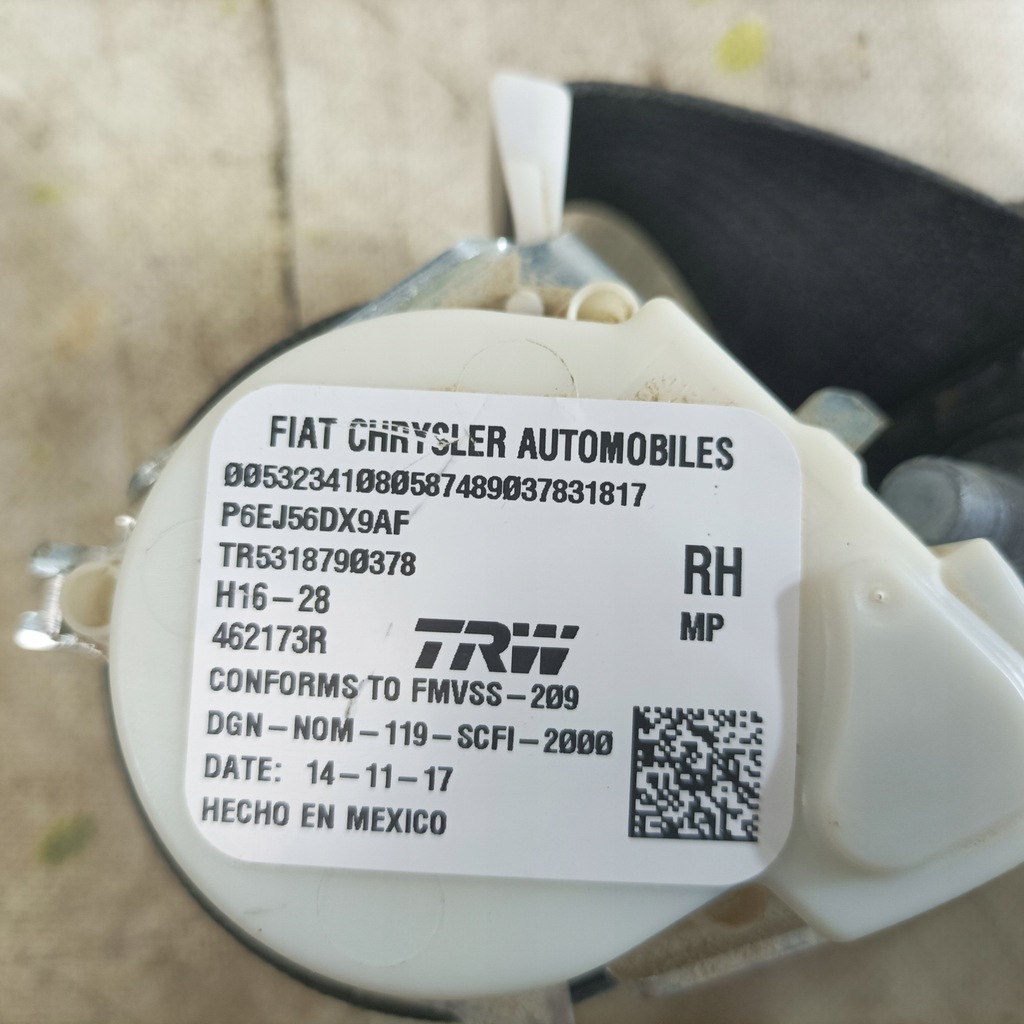 фото №11, Jeep compass 17-ремені безпеки лівий правий задня