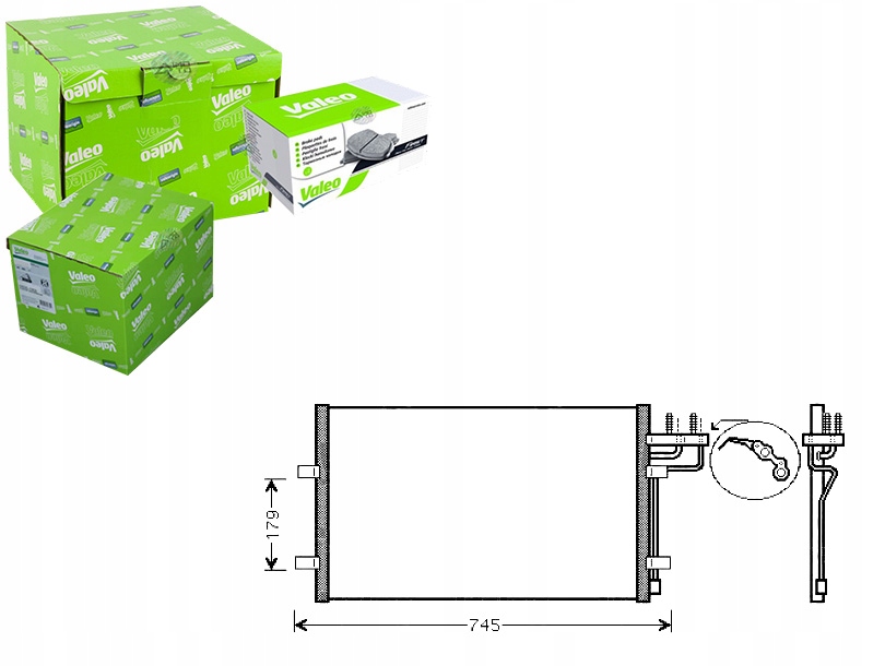 фото №1, Valeo 818046 конденсатор, кондиционер