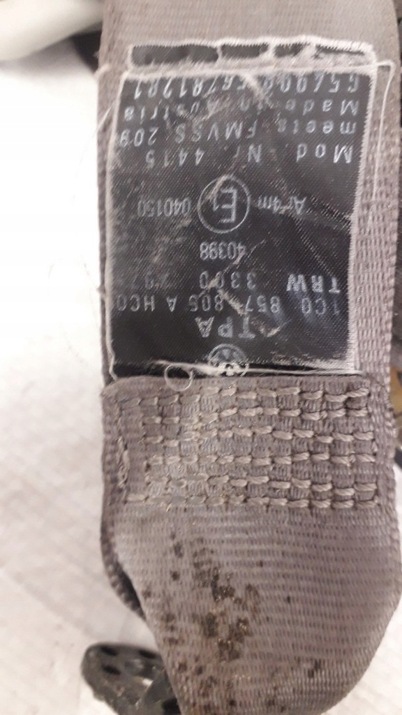 фото №6, Pas безопасности левый задняя new beetle 1c0857805a