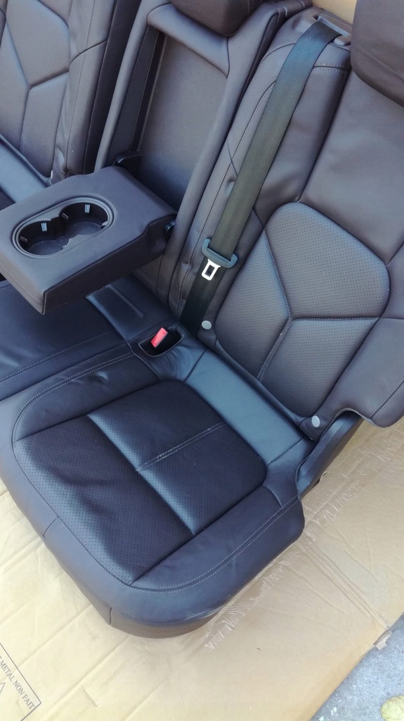 фото №11, Porsche cayenne 7p5 lift заднє сидіння задня обшивка двері перед задня тунель ідеальний стан коричневий