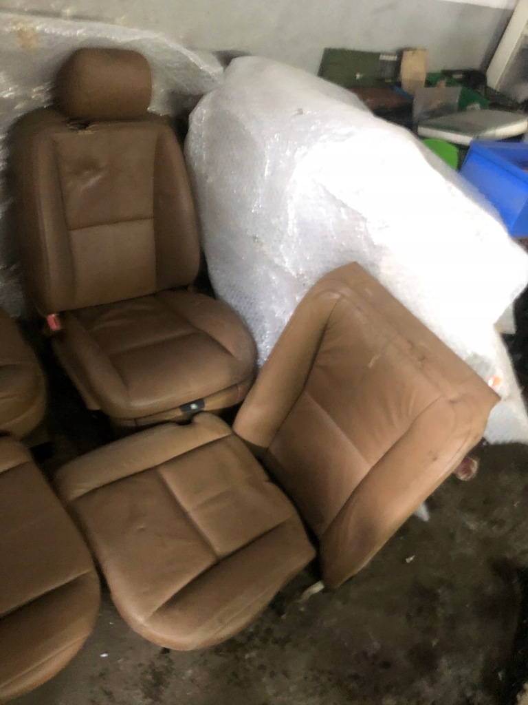 фото №8, Mercedes w221 сиденья кожа заднее сиденье обивка