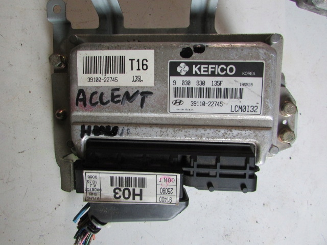 фото №1, Блок управления двигателя hyundai accent ii