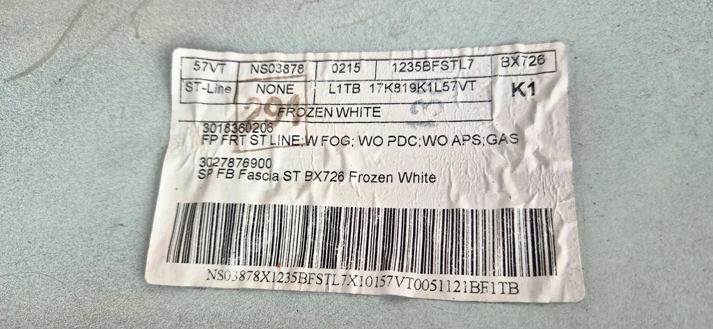 фото №15, Ford puma mk2 19-13 st-line бампер перед bez отворів org