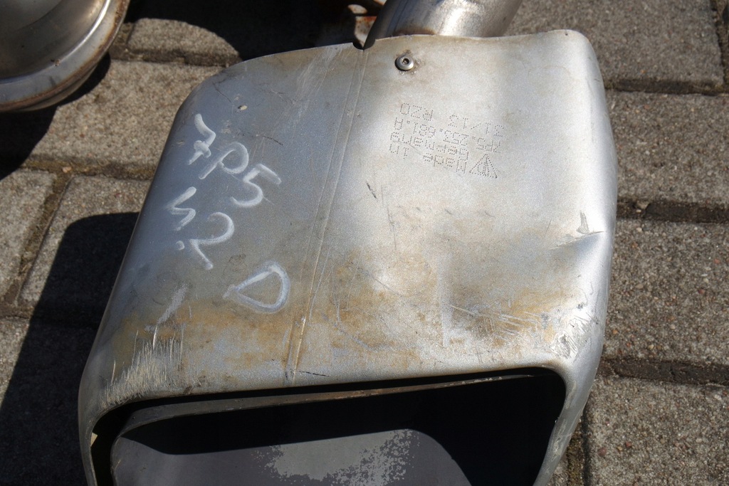 фото №7, Выхлоп гаситель porsche cayenne 7p5 4.2tdi lci lift