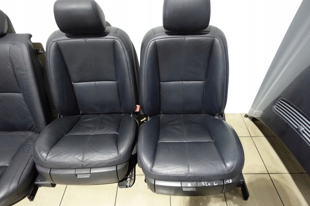 фото №13, Mercedes w221 long обивка сиденья обшивки сиденье заднее сиденье кожа