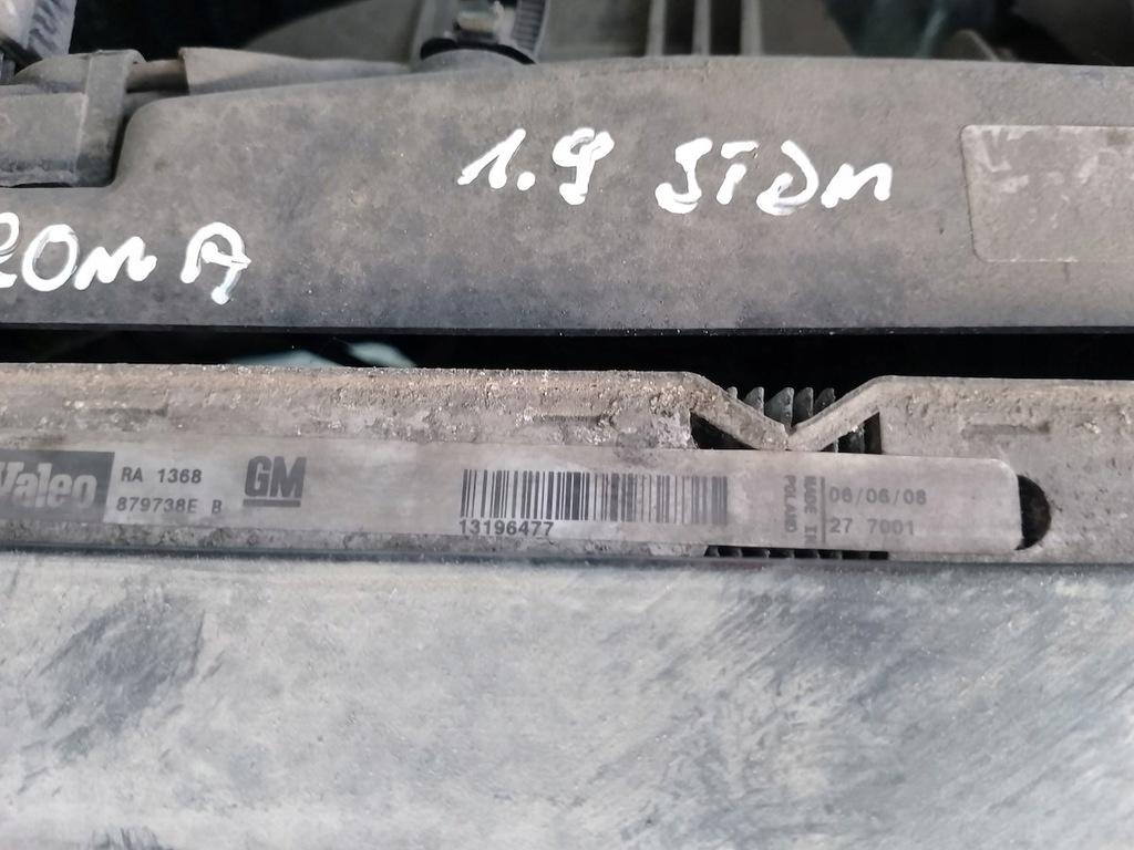 фото №10, Набір радіатор woda кондиціонер інтеркулер fiat croma 2005- 1.9 multijet