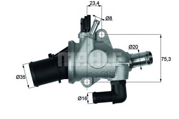 фото №1, Behr термостат alfa romeo 156 2.0 jts 932axa 93