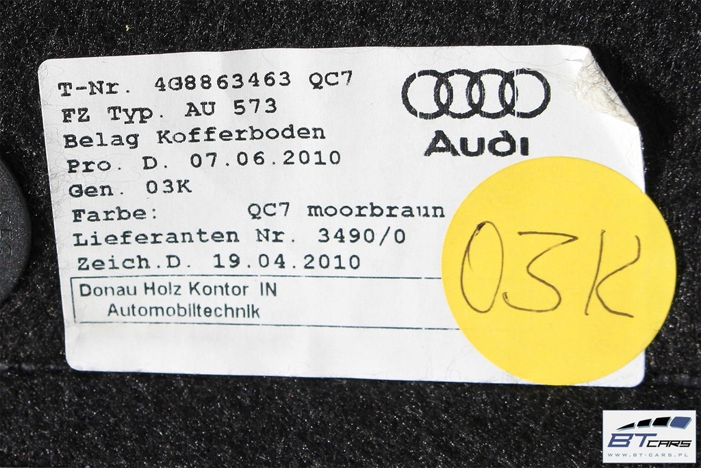 фото №11, Audi a7 обшивки + килимок багажника 4g8863887a 4g8863888a 4g8863471 4g8863463