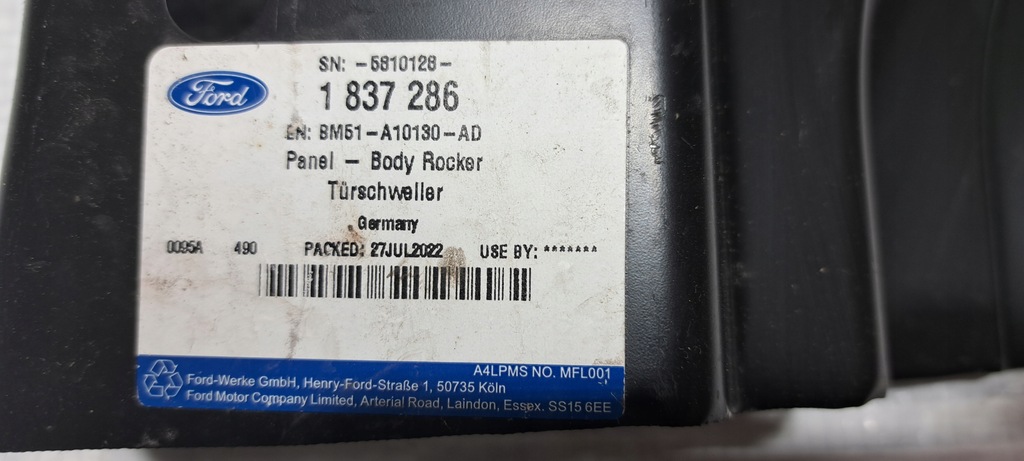 фото №9, Ford focus mk3 / 5 дверний sedan поріг правий bm51-a10130-ad