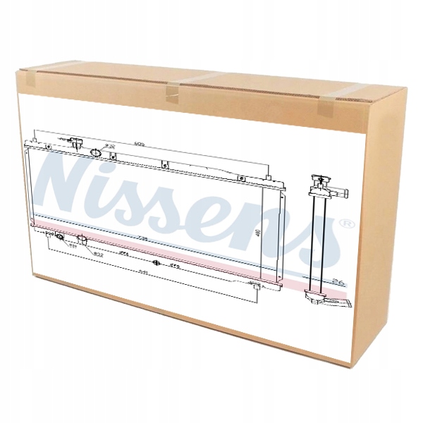 фото №1, Nissens 681386 радиатор, система охлаждение двигателя