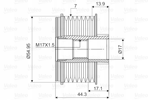 Valeo сцепление alt. subaru Оригинал