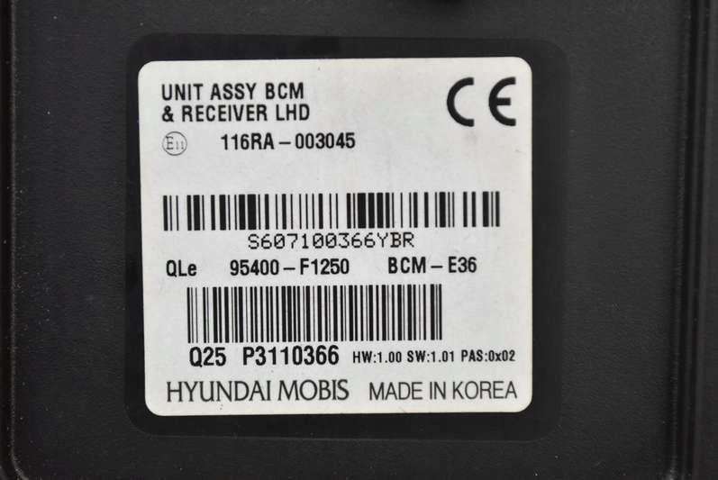 фото №7, Блок управления 95400-f1250 kia sportage 4 iv 1.6 t-gdi 16r