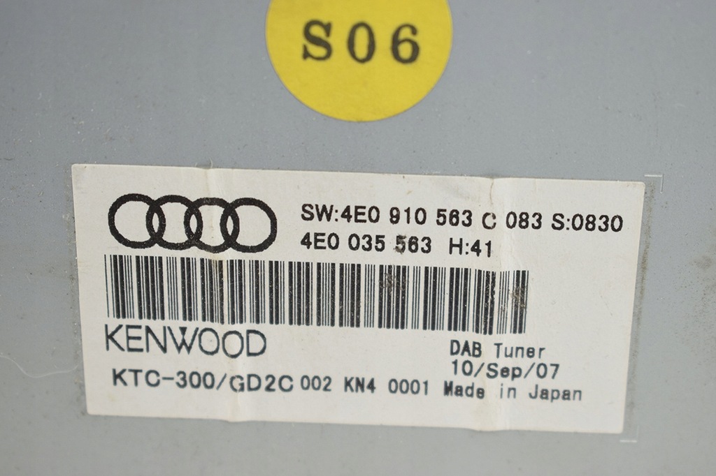 фото №4, Модуль тюнер радіо audi a8 d3 a6 4e0910563