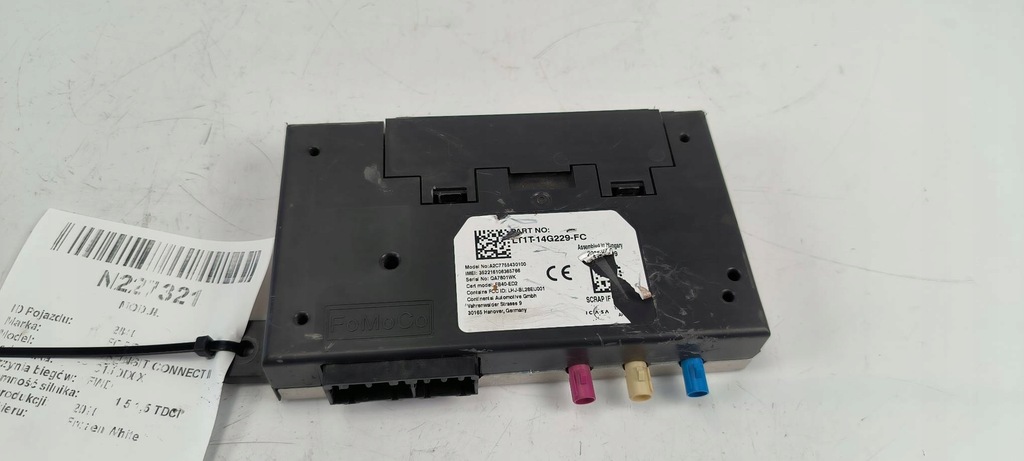 фото №1, Модуль lt1t-14g229-fc интерфейс ford transit connect ii