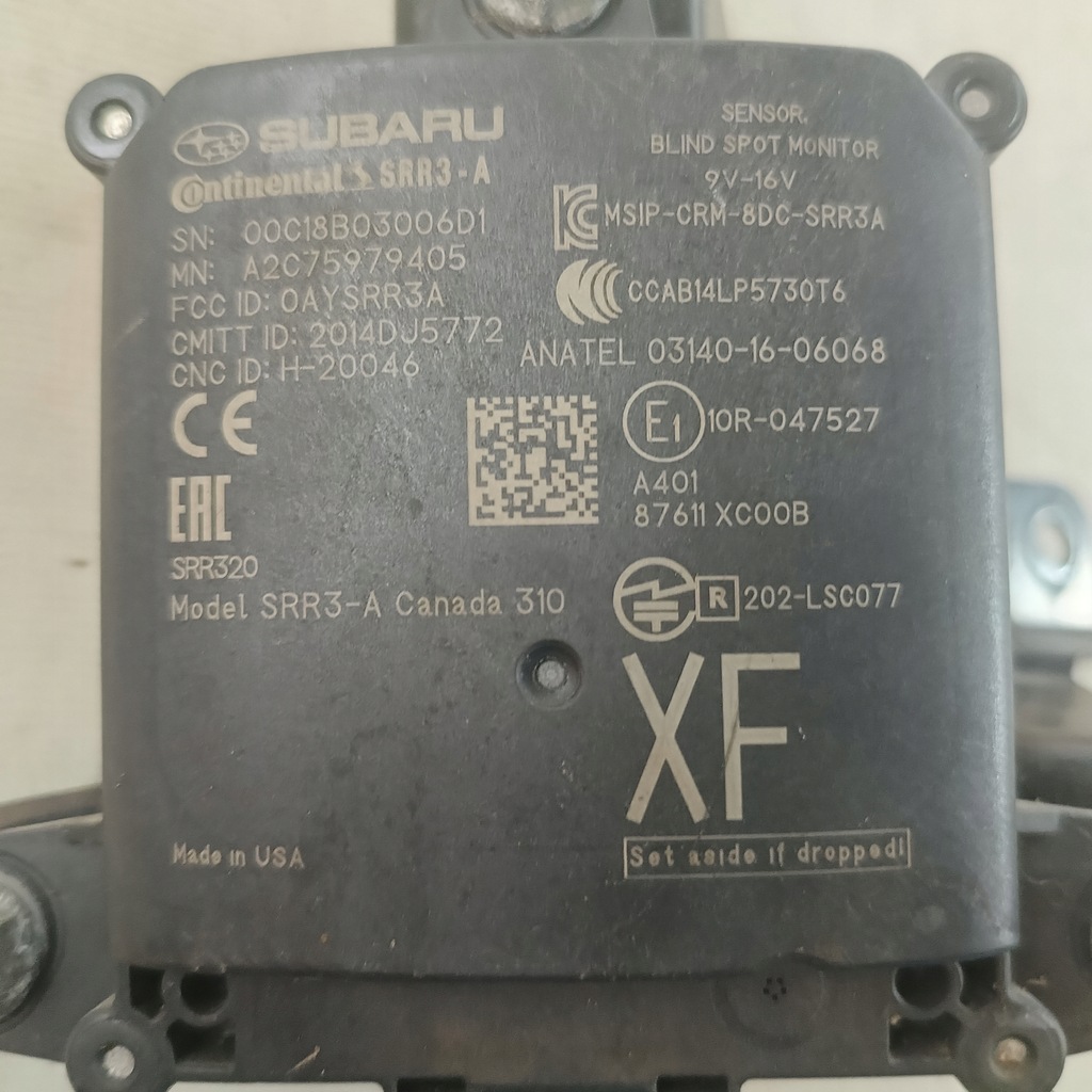 фото №11, Subaru ascent 19- модуль радар датчик мертвого pola usa 10r-047527