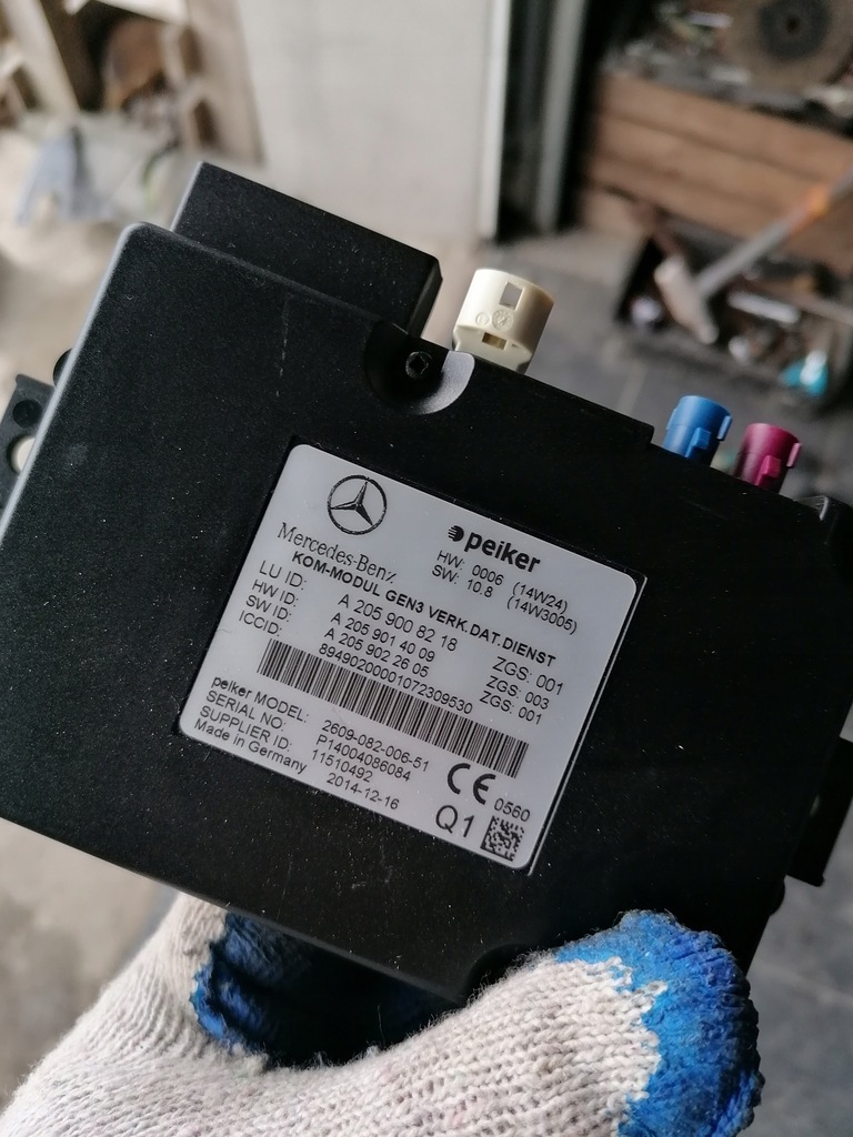 фото №1, Mercedes w205 модуль блок керування peiker