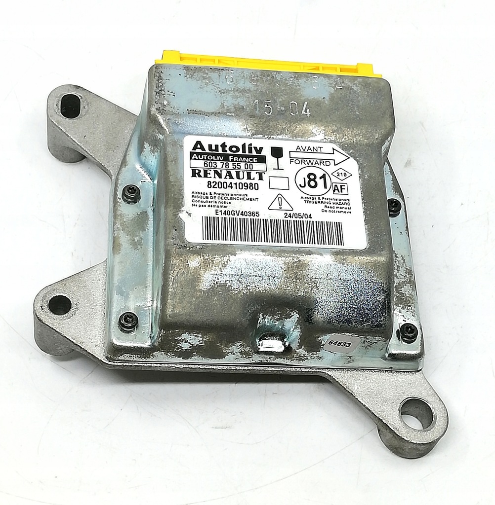 фото №1, Модуль датчик блок управления подушка безопасности renault espace iv 8200410980 oe!