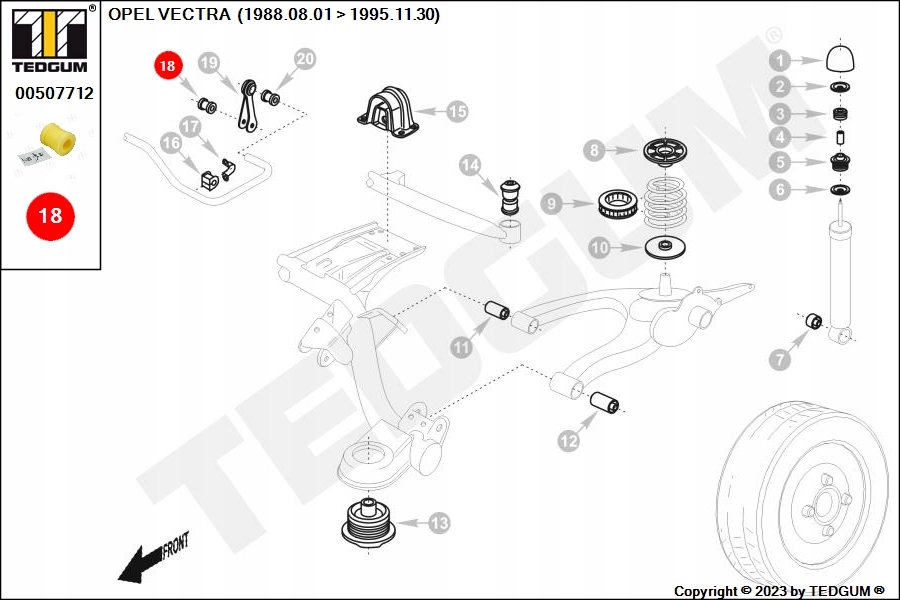 фото №15, Резиновый элемент стабилизатора. isuzu amigo 1989-02-01 - 2000-12-31