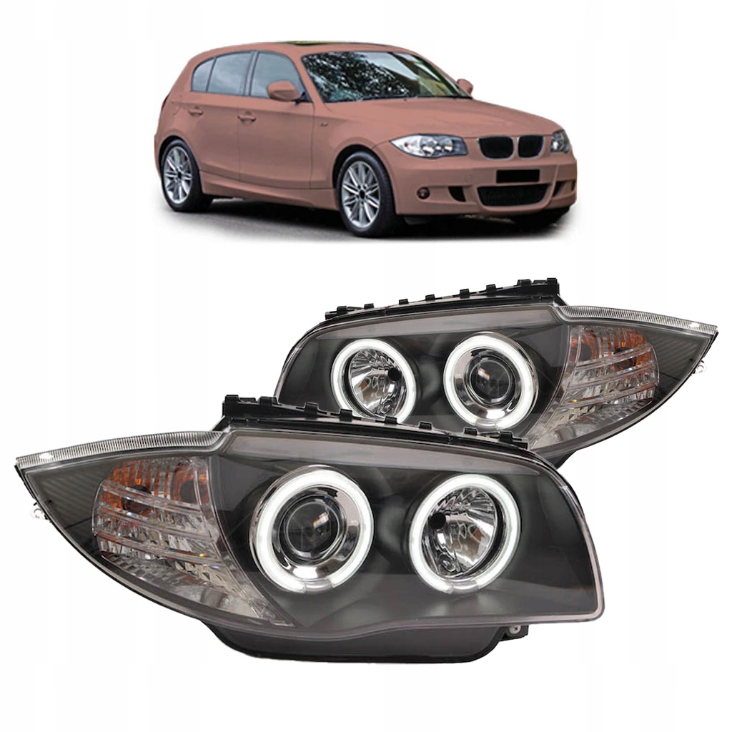 фото №1, Фари do bmw 1 e81 хетчбек 2004-2011 h7/h7/halogen ccfl angel eyes