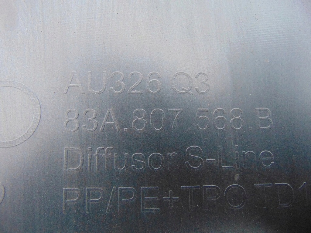 фото №12, Накладка бампера задняя спойлер audi q3 83a s-line