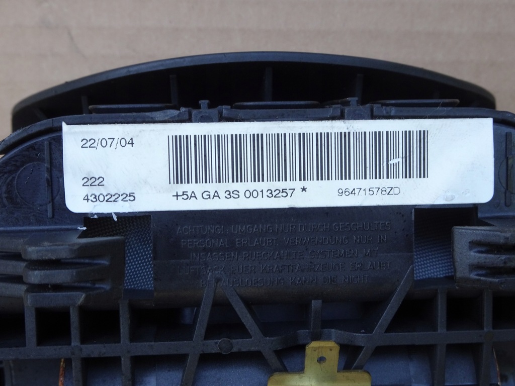 фото №9, Citroen c4 i подушка водія подушка безпеки 96471578zd