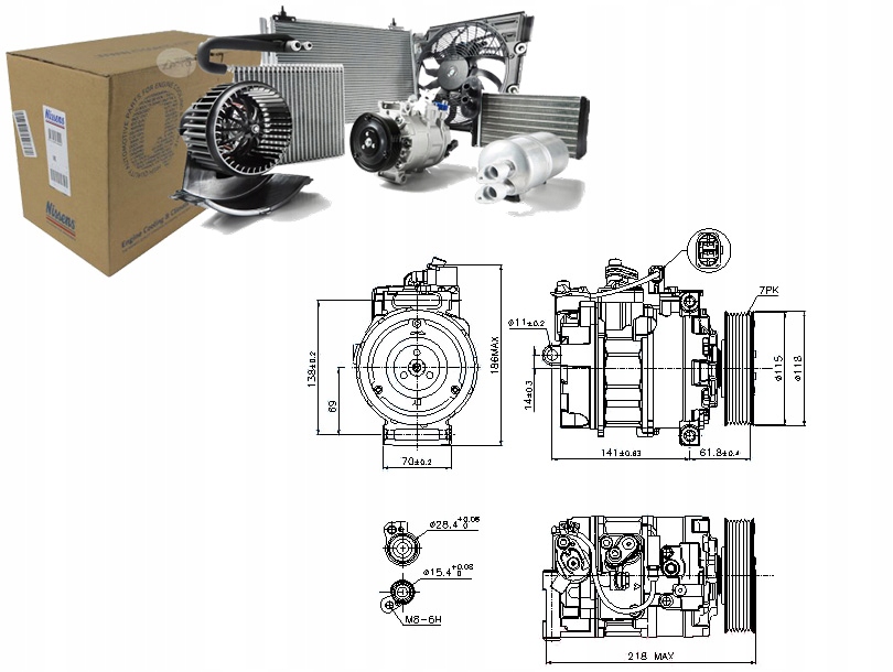 фото №1, Компресор компресор кондиціонера [nissens]