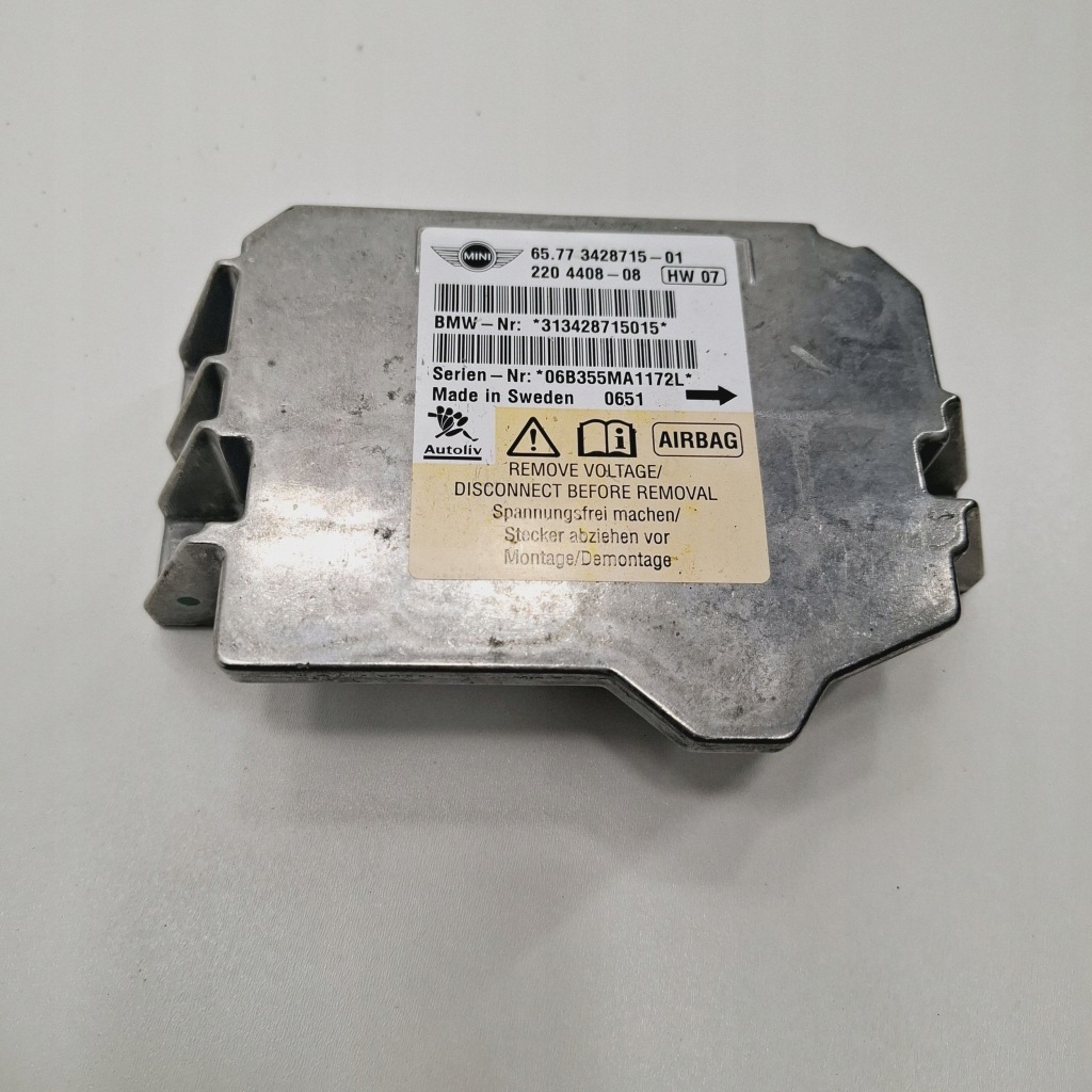 Купить Модуль датчик подушек подушка безопасности mini оригинальный номер 3428715