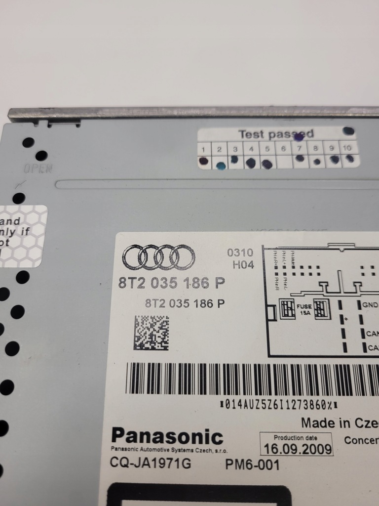 фото №8, Радіо чейнджер cd audi a4 b8 a5 q5 8t2035186p