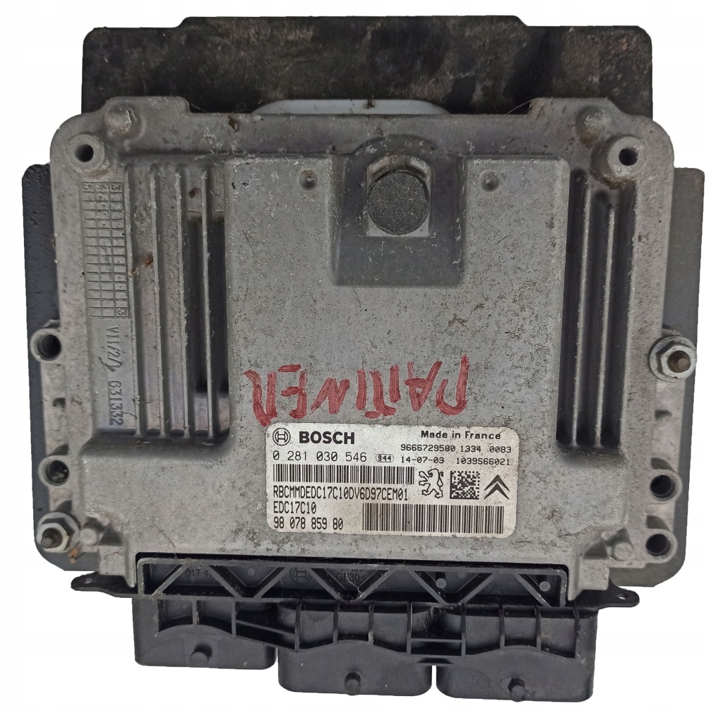 фото №1, Berlingo partner ii iii блок управления двигателя 1.6hdi