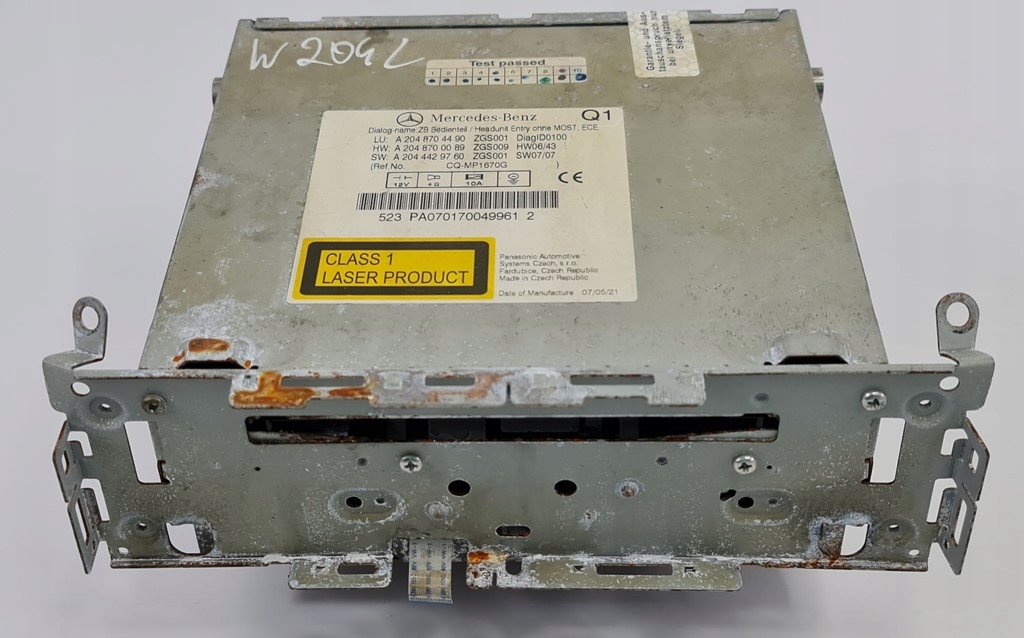 фото №1, Радіо cd навігація mercedes w204 a2048704490