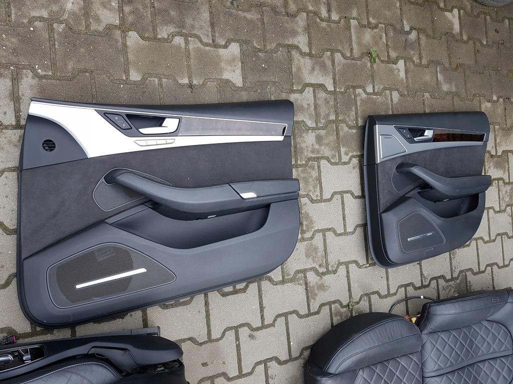 фото №14, Audi a8 d4 4h 09-13r сиденья кожаный заднее сиденье europa