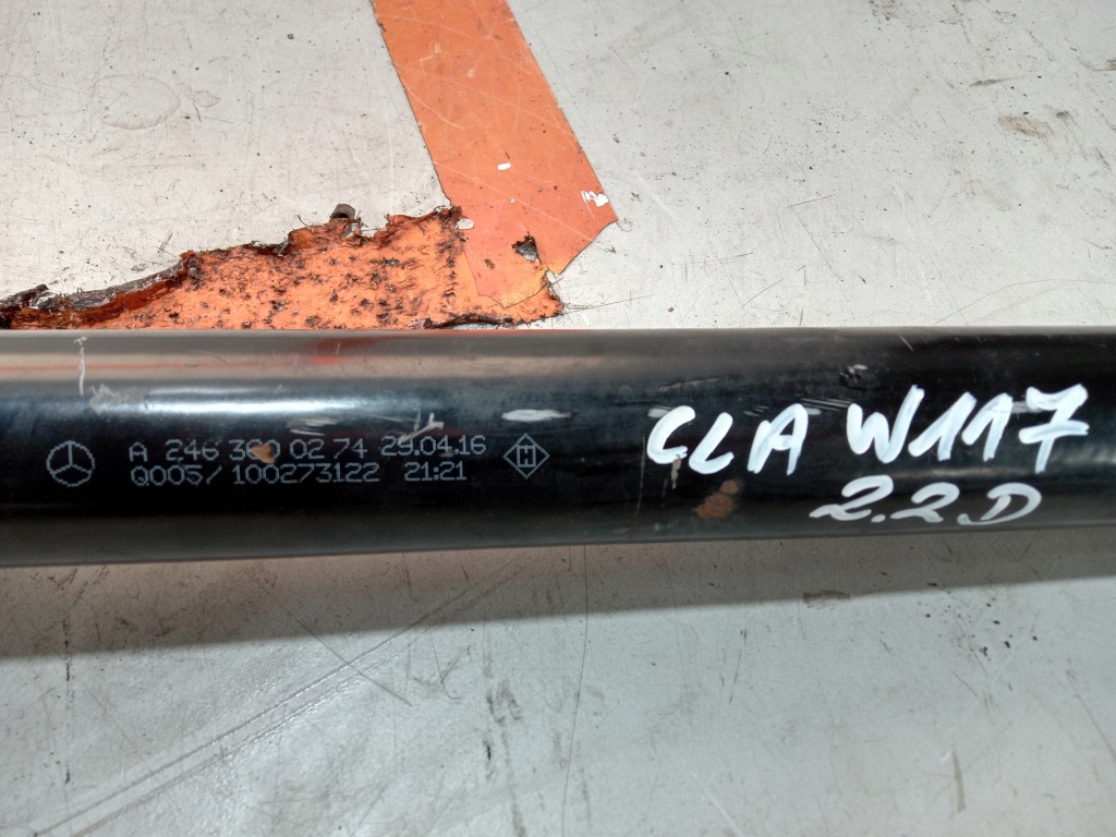 фото №4, Mercedes w117 cla приводной вал правый перед 2.2 cdi