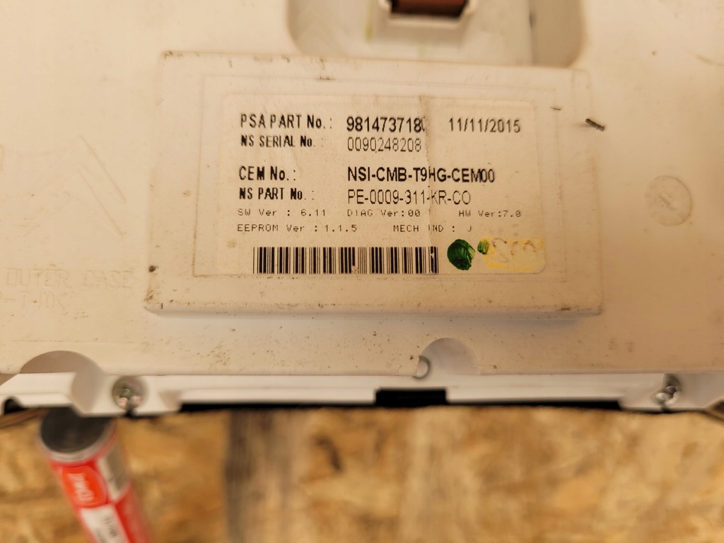 фото №6, Лічильник прилади psa peugeot 308 ii t9 9814737180