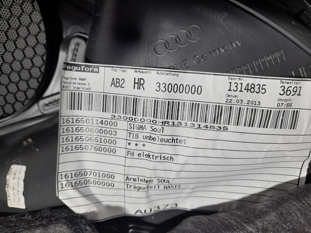 фото №15, Audi a3 8v sportback обшивка двері правий задня оббивка czarna super стан