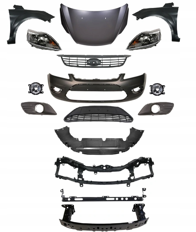 фото №2, Ford focus ii 2 lift 2008-2011 kompletny перед