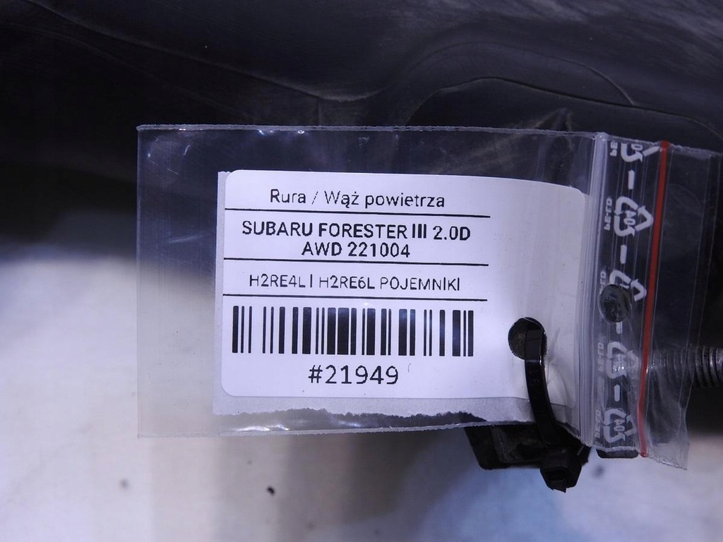 фото №9, Wąż труба воздухозаборник воздуха subaru forester iii 2.0 d