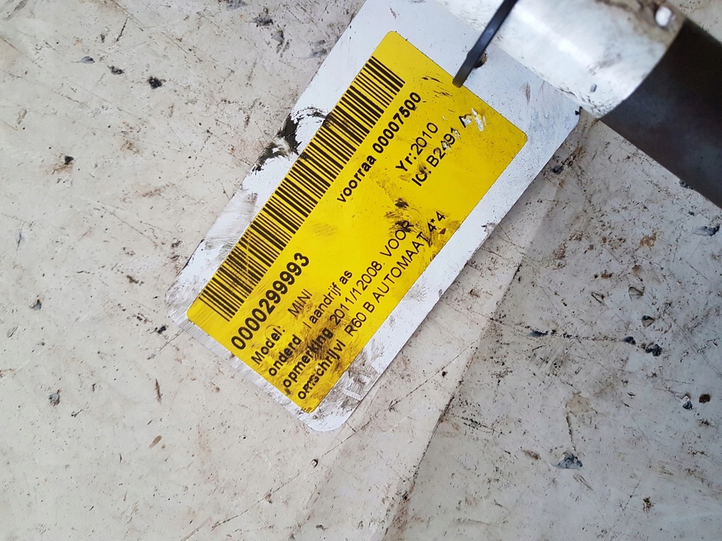 фото №3, Приводной вал левая mini countryman r60 4x4 автоматическая коробка передач 9804561