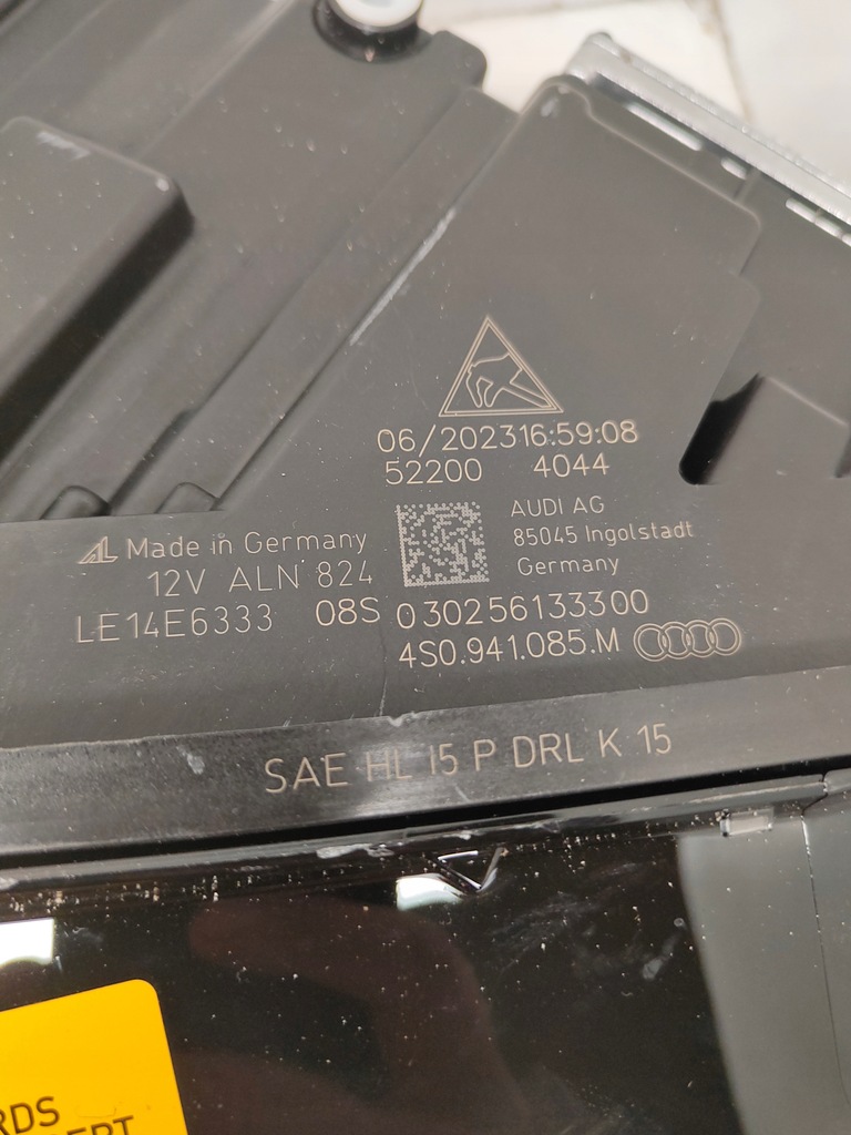 фото №7, Audi r8 4s комплект лампа перед laser 4s0941085m