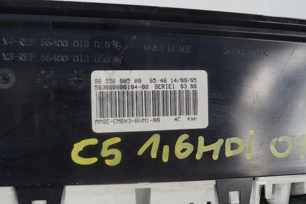 фото №11, Citroen c5 ii lift прилади прилади 1.6 hdi a40az995 9655608580