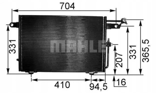 фото №11, Конденсатор кондиціонера audi a6 c4 94-97