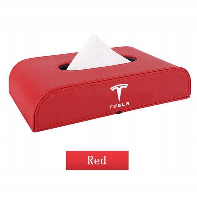 фото №1, Красный подлокотник автомобильный - tesla model 3