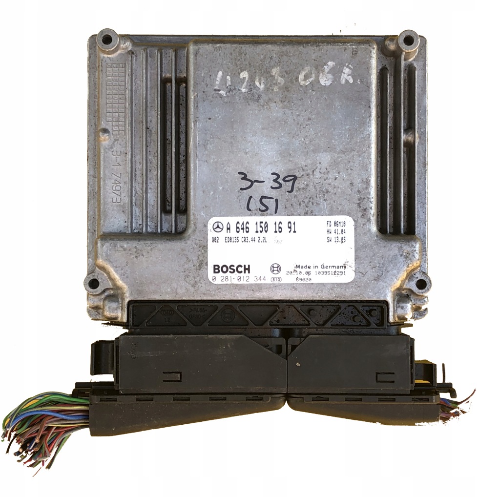 фото №1, Ecu mercedes w203 2.2cdi 0281012344 a6461501691