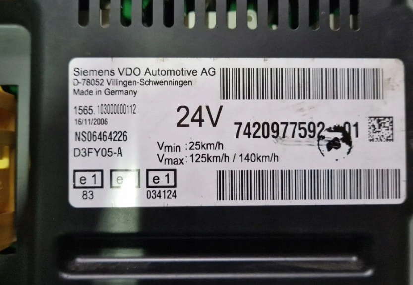 фото №3, Счетчик спидометр renault premium dxi 7420977592