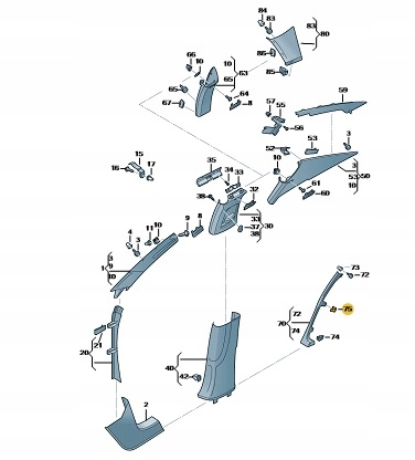 фото №6, Пряжка кріпильна оббивка vw 3b0867200