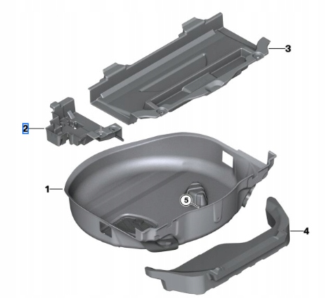 Купить Bmw x7 g07 защита правая усилитель пол багажника поддон
