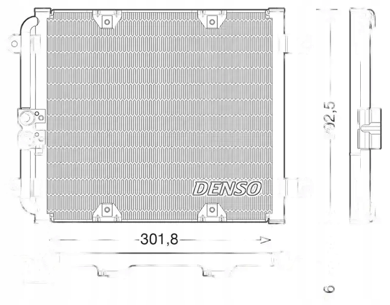фото №1, Конденсатор радиатор кондиционера dcn02028 denso