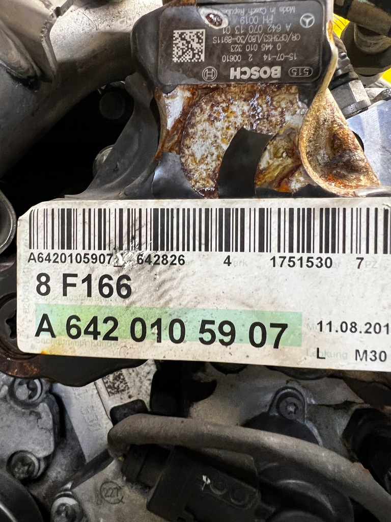 фото №11, Kompletny двигатель mercedes gl ml gle 350 bluetec x166 w166 3.0 v6 642826